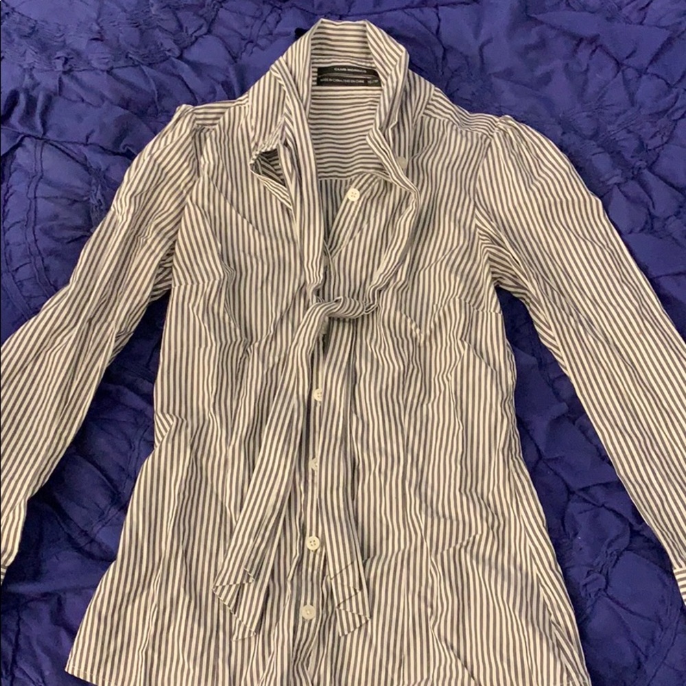 Club Monaco striped button down